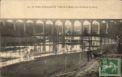 CPA Le Viaduc de Besnault et la Vallee de la Manse pres Ste Maure