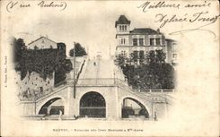 CPA Nantes Staircase Of the Hundred Markets