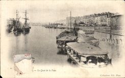 CPA Nantes the Quay of the Pit Boats