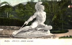 CPA Greece Greece Corfou Achilleion dying Achilles