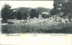 CPA Greece Greece Olympie Temple Hera