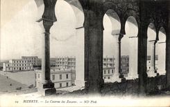 CPA Tunisie Bizerte La Caserne des Zouaves Militaria 
