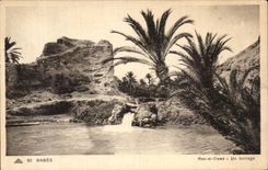 CPA Tunisie Gabes Ras et Oued barrage