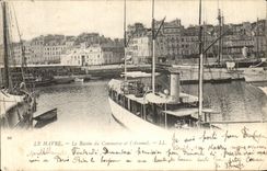CPA Le Havre Le Bassin du Commerce et I Arsenal Bateaux