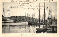 CPA Le Havre Le Bassin du Commerce Bateaux 
