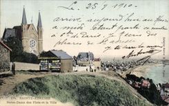 CPA Sainte Address Our Lady of Flotes and the City