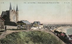 CPA Notre Dame Le Havre de Flote y de la ciudad