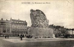 CPA Le Havre el monumento Militaria de la guerra