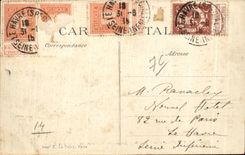 CPA Nice Native of Le Havre Hotel trade Norman Residence of