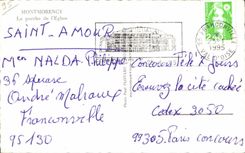 CPA Montmorency the porch of Church