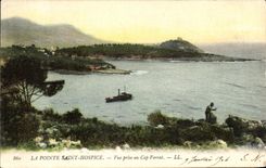 CPA La Pointe Saint Hospice Vue Prise au Cap Ferrat