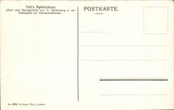 CPA Such S Apfelschuss Guillaume Tell Tells Legend Folklore