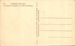 CPA Lisieux (Calvados) Le Carmel la chapelle et la salle des Relique