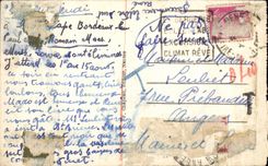 CPA Bernerie (the Loire Inf) Cliffs has high tide towards the beach