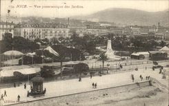 CPA Nice Panoramic View of the Gardens