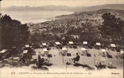 CPA Cannes Seen from of the Plate Observatory of California