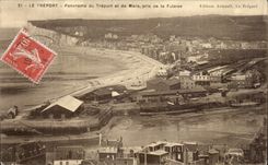 CPA Treport Panorama of Treport and Seas taken of Cliff
