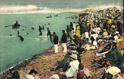 CPA Dieppe la playa y de los banos