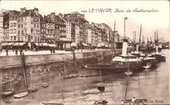 CPA Le Havre Quai de Southampton Bateau