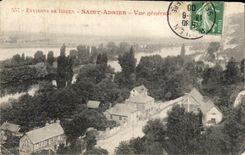 CPA Surroundings Of Rouen Saint Adrien View