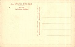 CPA Soft Rouen France the Large Clock