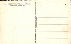 CPA Chenoncaeux el ataque frontal del castillo es