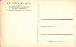 CPA La Douce France Chateaux La Loire Chateau d Amboise