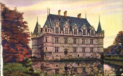 Castillo Azay de CPA Loire ch4ateau la cortina