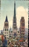 CPA Rouen the Notre Dame Cathedral