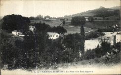 CPA Cambo les Bains Nive and the suspension Bridge
