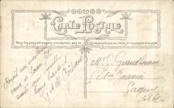 CPA Bonne Fete Fantaisie Fleurs Santons 