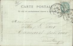 CPA Le Havre el embarcadero por el faro del faro del tiempo pesado