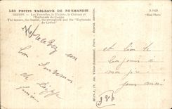 Pequenas tablas de CPA de Normandia Dieppe las torrecillas de Theature el castillo y la explanada del casino las torres