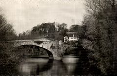 CPA Ascain the Romain Bridge