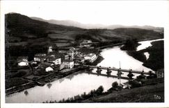CPA Behobie View from above on Behobla the International Bridge and Bidassoa
