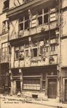 CPA Rouen Street St Romain Old women Malsons St Romain Street Old Houses