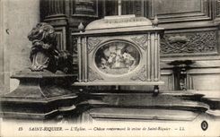 CPA Saint Riquier church Drives out Containing Cranium of Saint Riquier Lion