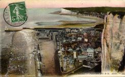 CPA Treport Seen seas panorama taken of cliff