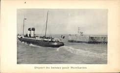 Salida de CPA Dieppe del barco para New Haven