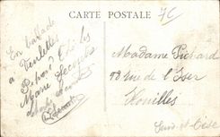 CPA Veulettes the Beach the Casino and the Cliff of Catelier