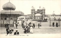 Entrada de CPA Dieppe de las mujeres elegantes del casino
