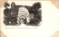 CPA Environs of Dieppe the Ruins of the castle Arch