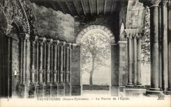 CPA Sauveterre Le parvis de I eglise