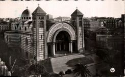 CPA Oran the cathedral of the Sacring Heart