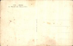 CPA oran the Museum of Beautiful arts