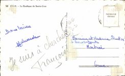 CPA Oran the Basilica of Santa cruz