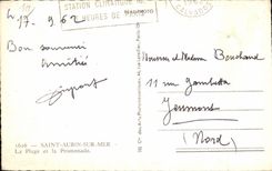 CPA Saint Aubin On Sea the Beach and the Walk