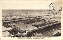 CPA Trouville Reine des Plages La Plages et la Piscine (Brillaud de Laujardiere et Puthomme areh)