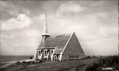 CPA Etretat the new vault on the cliffs upstream