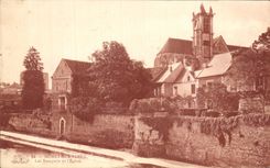 CPA Moret on Loing Walls and Church